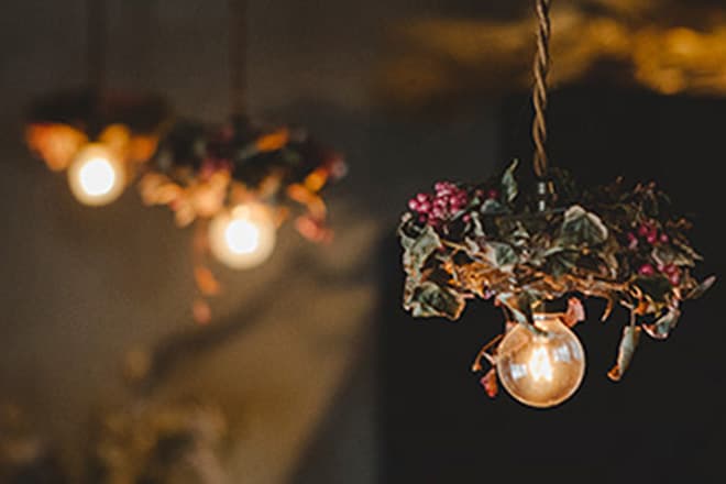 グリーンのスワッグ